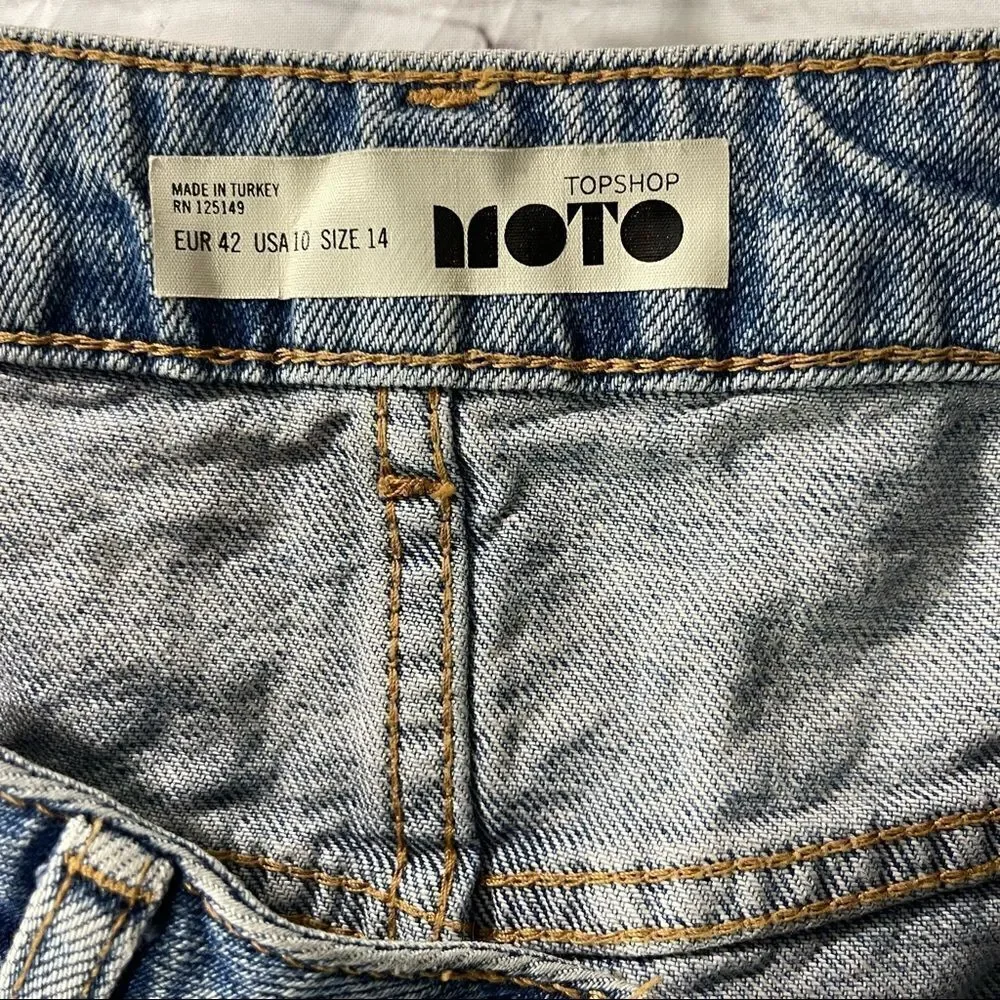 Topshop Moto | Denim Button Down Skirt
